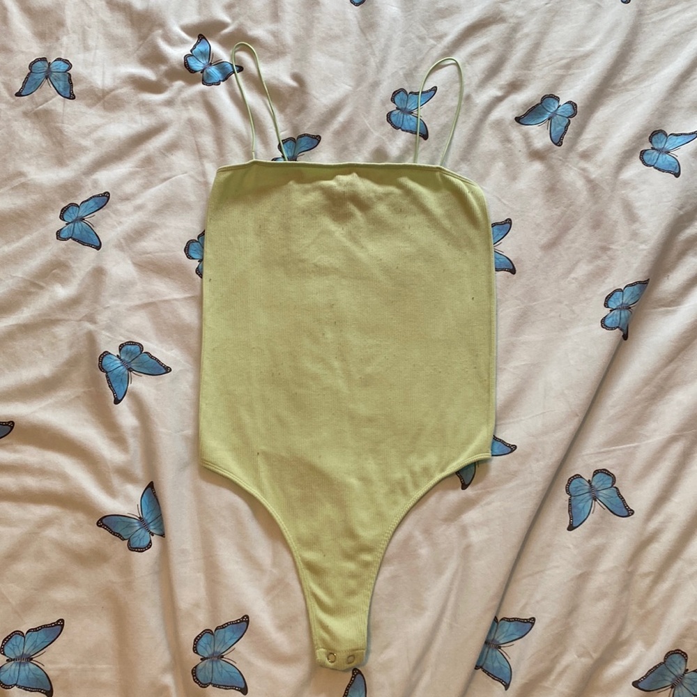 Forever 21 lime green bodysuit